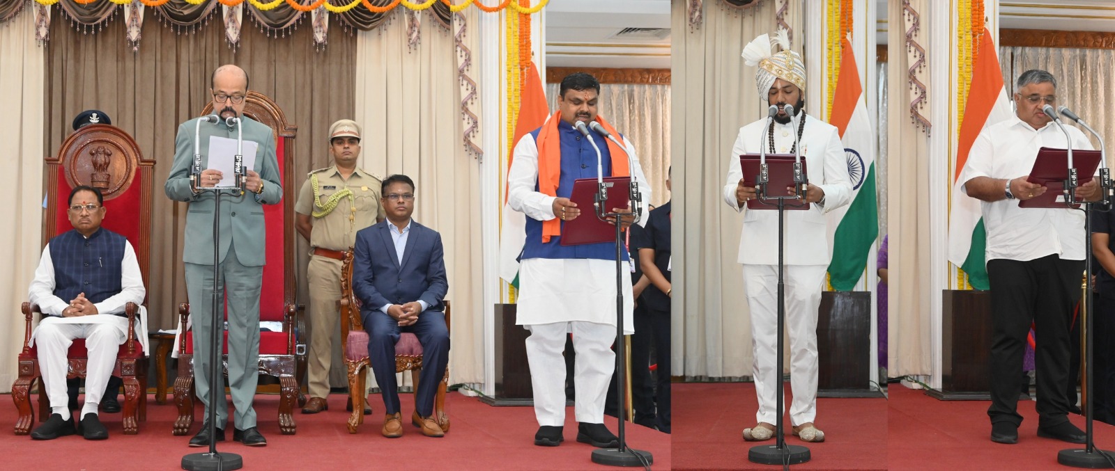 राज्यपाल श्री डेका ने दिलाई मंत्रियों को शपथ राजभवन में शपथ ग्रहण समारोह सम्पन्न